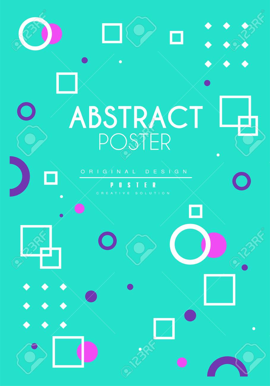 abstract poster original design creative placard template with placard template