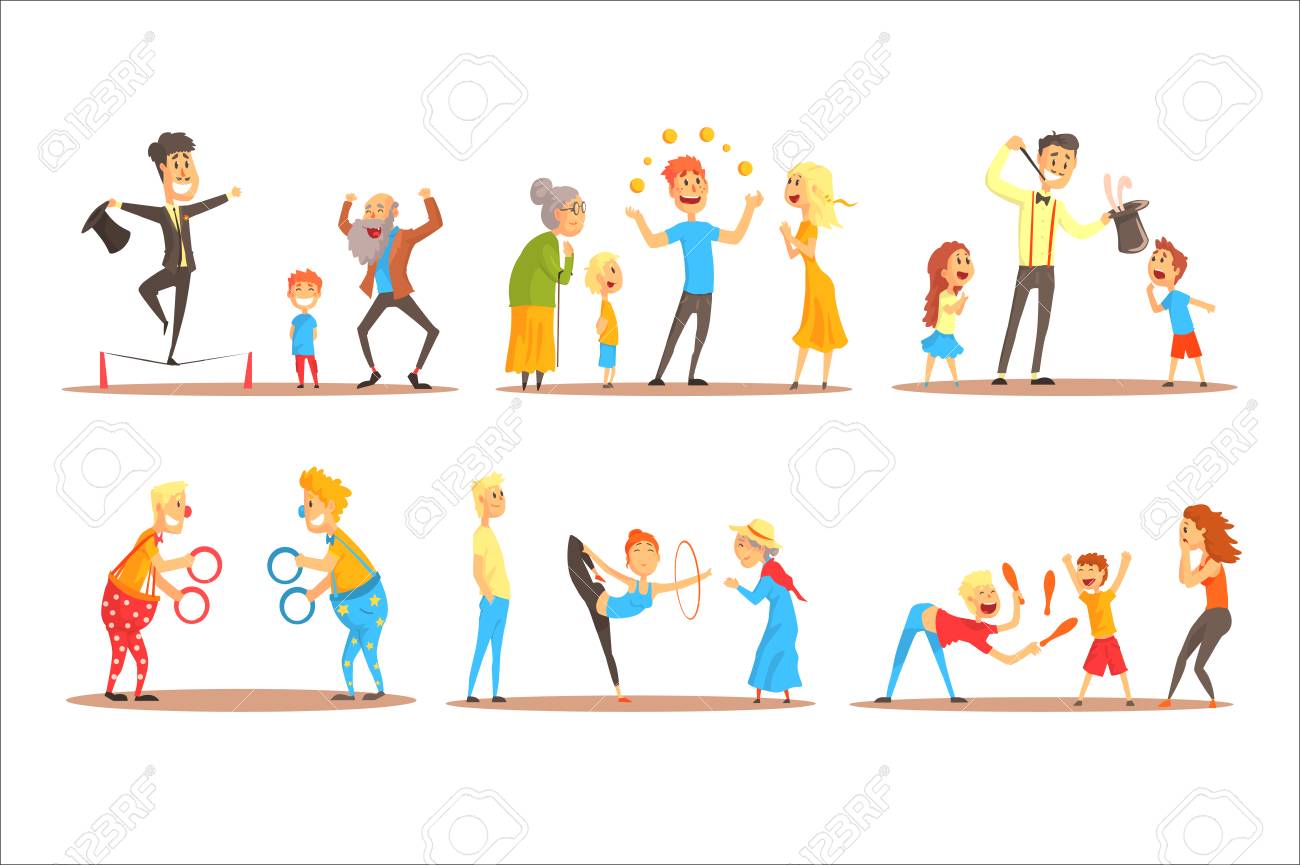 Young man character juggling with orange balls before happy people. Circus or street actor colorful cartoon detailed vector Illustration on a white background - 110354256 Young man character juggling with orange balls before happy people. Circus or street actor colorful cartoon detailed vector Illustration on a white background - 110354256
