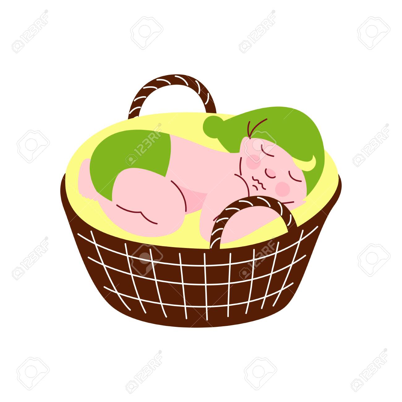 newborn sleeping basket