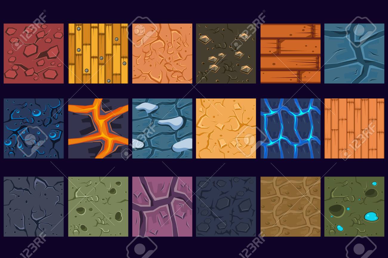 Ground concrete stone texture patterns set vector Illustrations, web design - 124011583 Ground concrete stone texture patterns set vector Illustrations, web design - 124011583