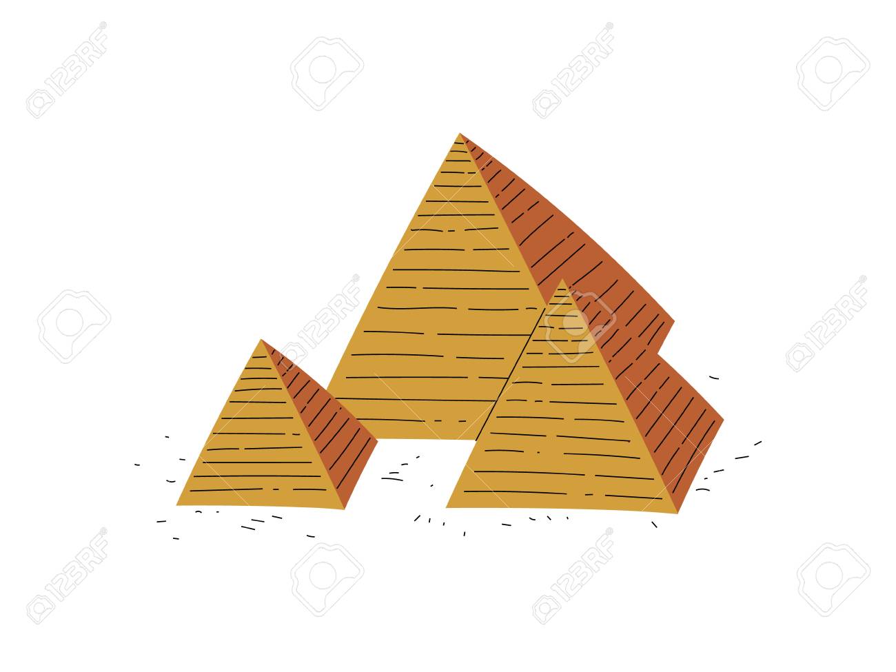 Great Pyramids of Egypt, Traditional Egyptian Culture Symbol Vector Illustration - 120442377 Great Pyramids of Egypt, Traditional Egyptian Culture Symbol Vector Illustration - 120442377