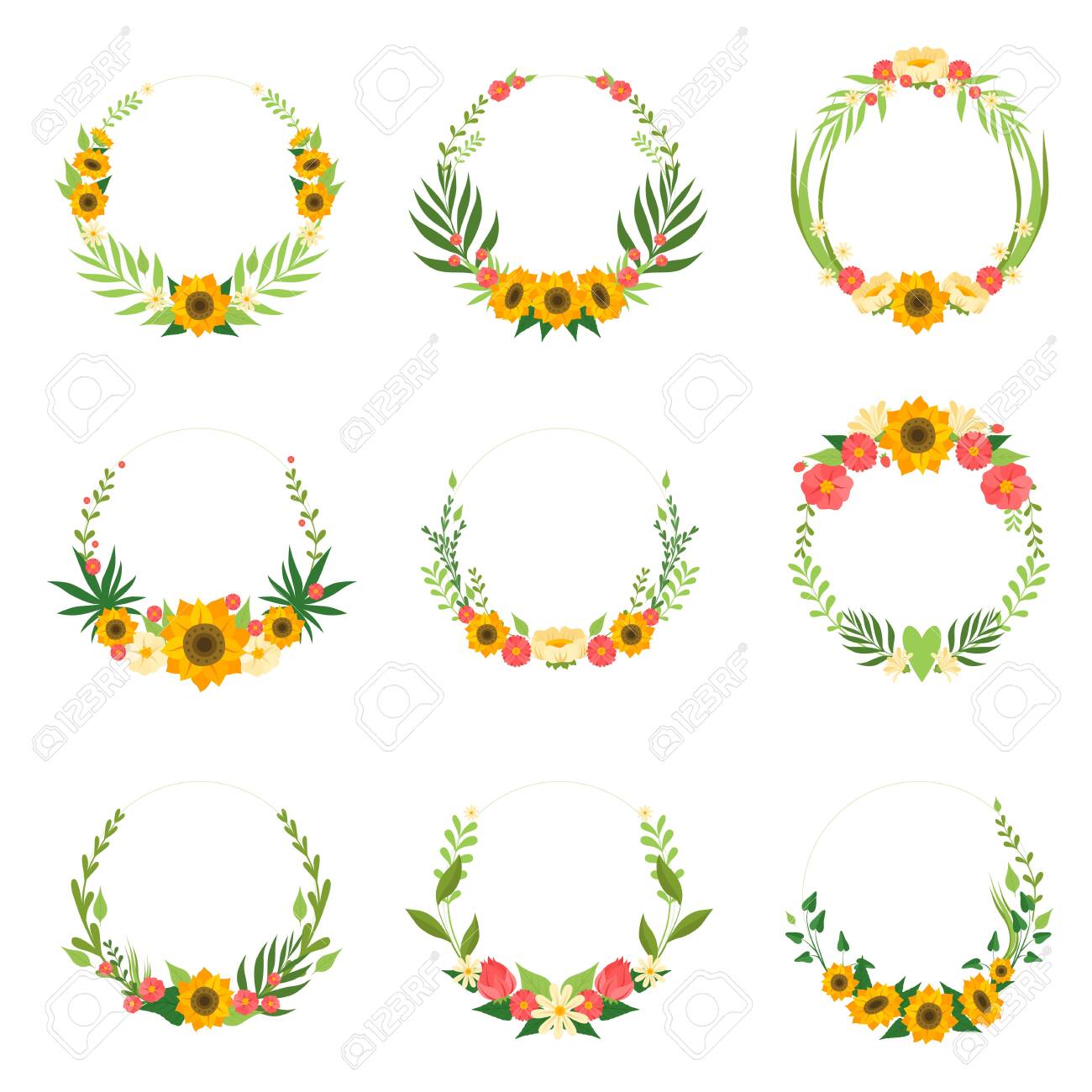 Free Free 259 Free Sunflower Wreath Clipart SVG PNG EPS DXF File