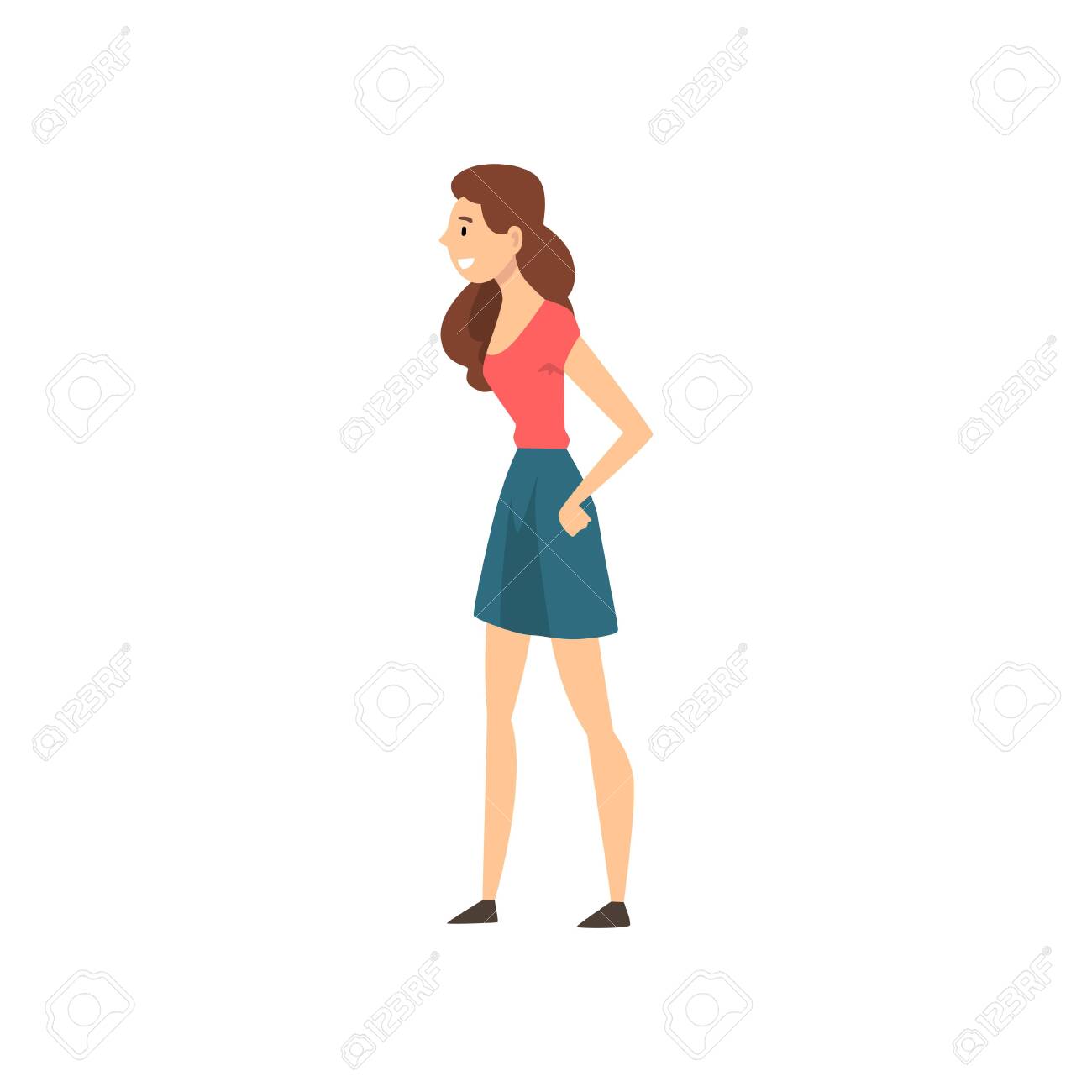 red skirt vector