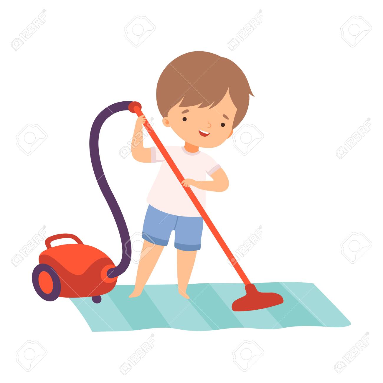 Cute Boy Cleaning The Floor With Vaccuum Cleaner, Preschool Kid Daily  Routine Activity Cartoon Vector Illustration Royalty Free SVG, Cliparts,  Vectors, and Stock Illustration. Image 149342179., image size:1300x1300