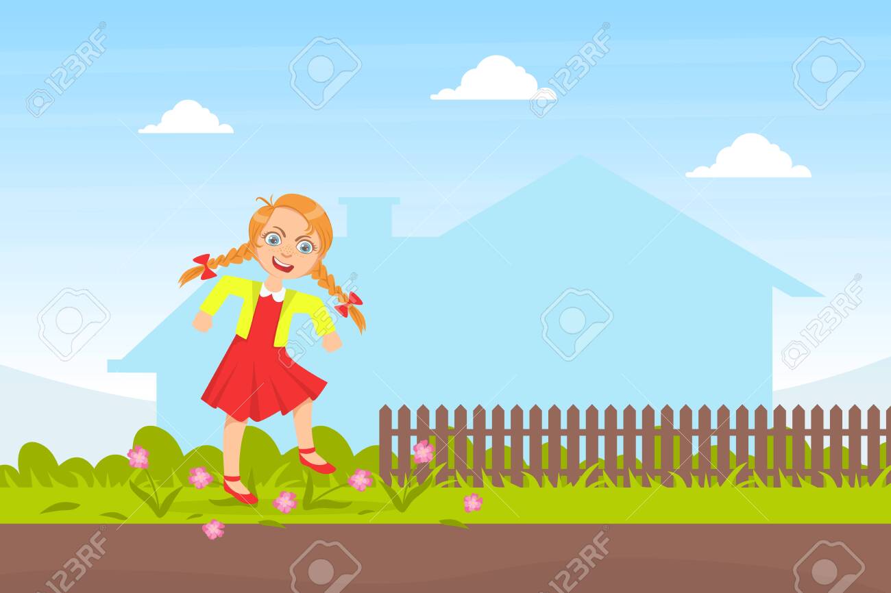 Bully Girl Treading Down Flowers In Meadow, Kids Aggressive Behavior Cartoon Vector Illustration Royalty Free SVG, Cliparts, Vectors, And Stock Illustration. Image 151558134. Bully Girl Treading Down Flowers In Meadow, Kids Aggressive Behavior Cartoon Vector Illustration Royalty Free SVG, Cliparts, Vectors, And Stock Illustration. Image 151558134.