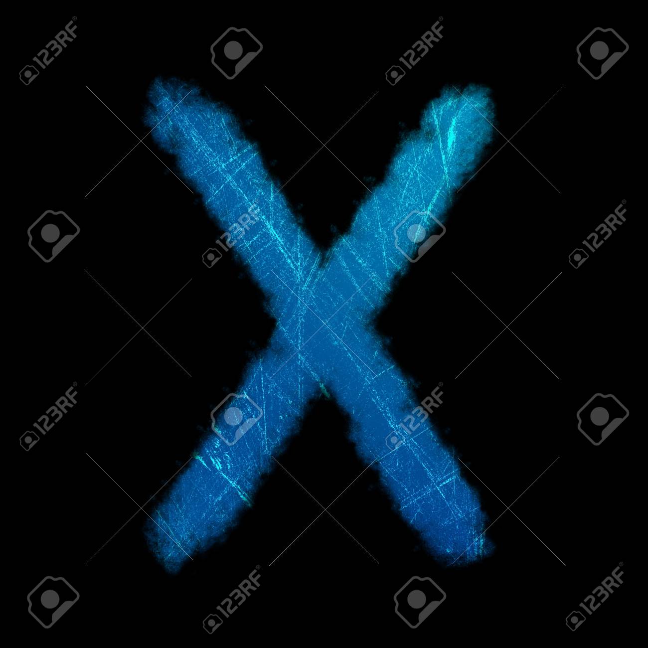 英語の文字のイメージが黒の背景に薄い線です の写真素材 画像素材 Image