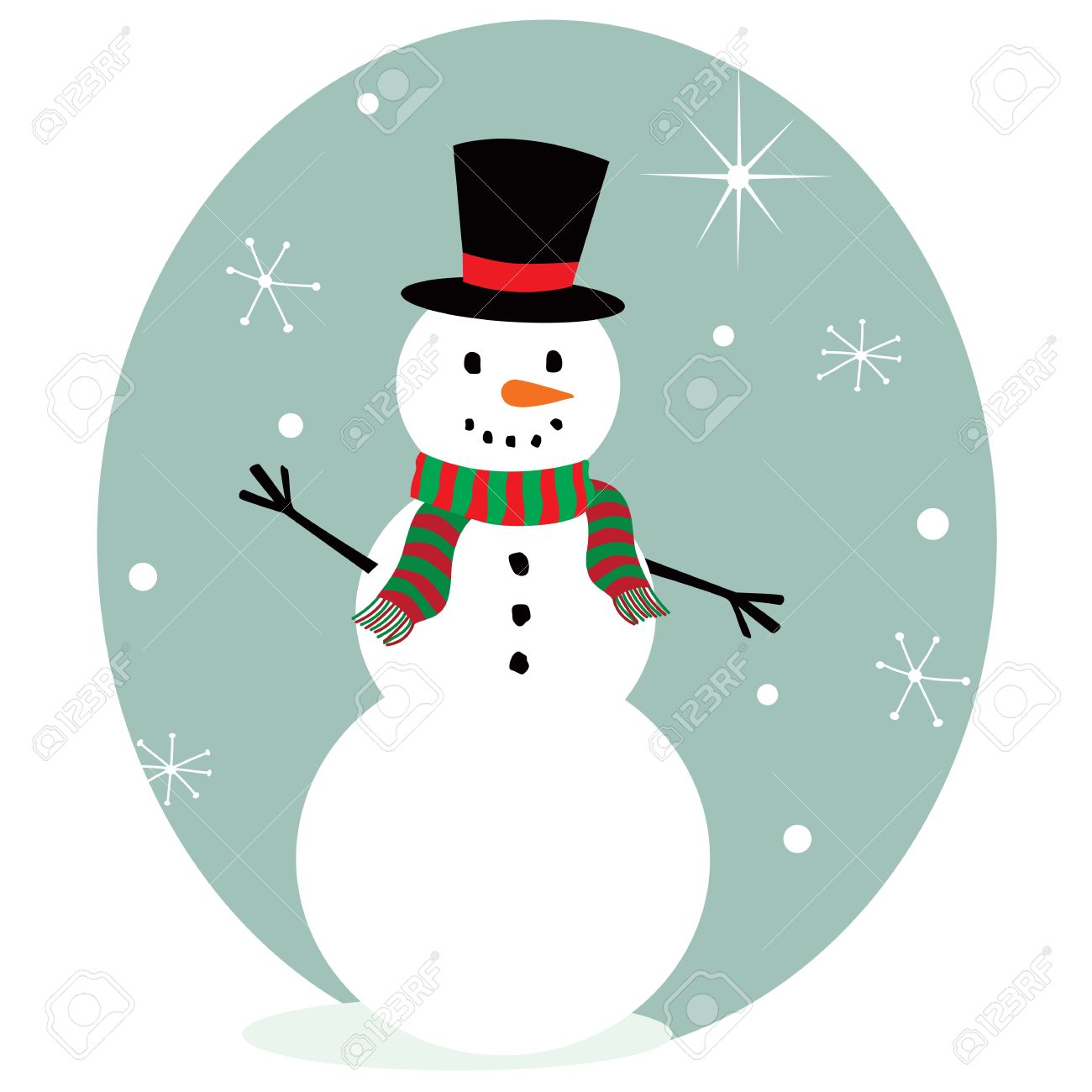 cute snowman royalty free cliparts vectors and stock illustration