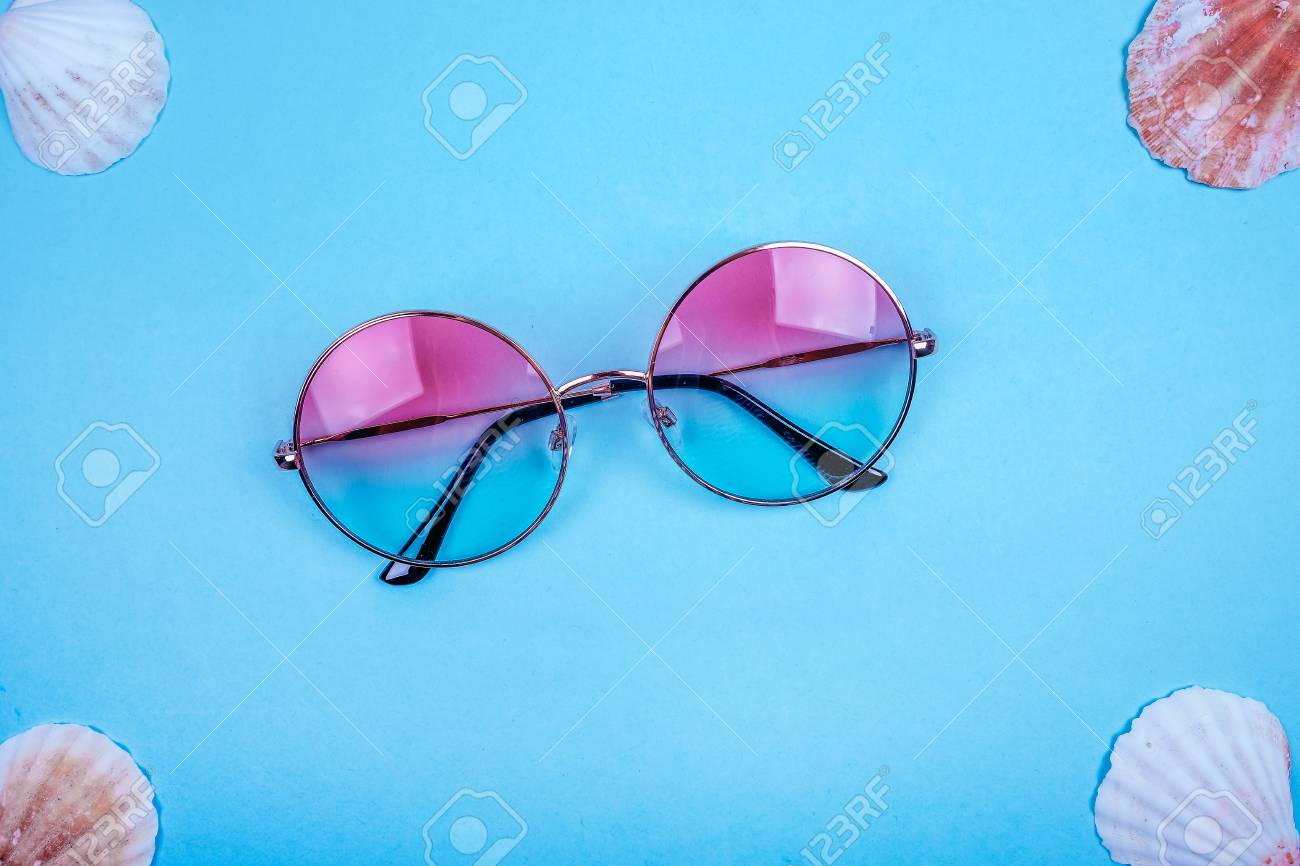 round gradient sunglasses