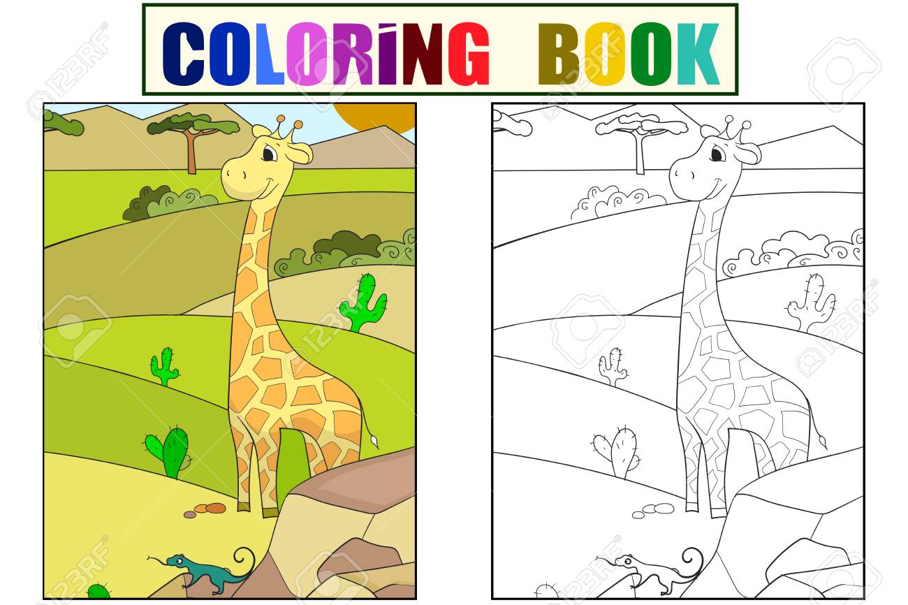 子供の絵漫画動物サファリ キリンが片付けの中を歩いている ベクターイラスト ぬりえ 白黒のイラスト素材 ベクタ Image 子供の絵漫画動物サファリ キリンが片付けの中を歩いている ベクターイラスト ぬりえ 白黒のイラスト素材 ベクタ Image