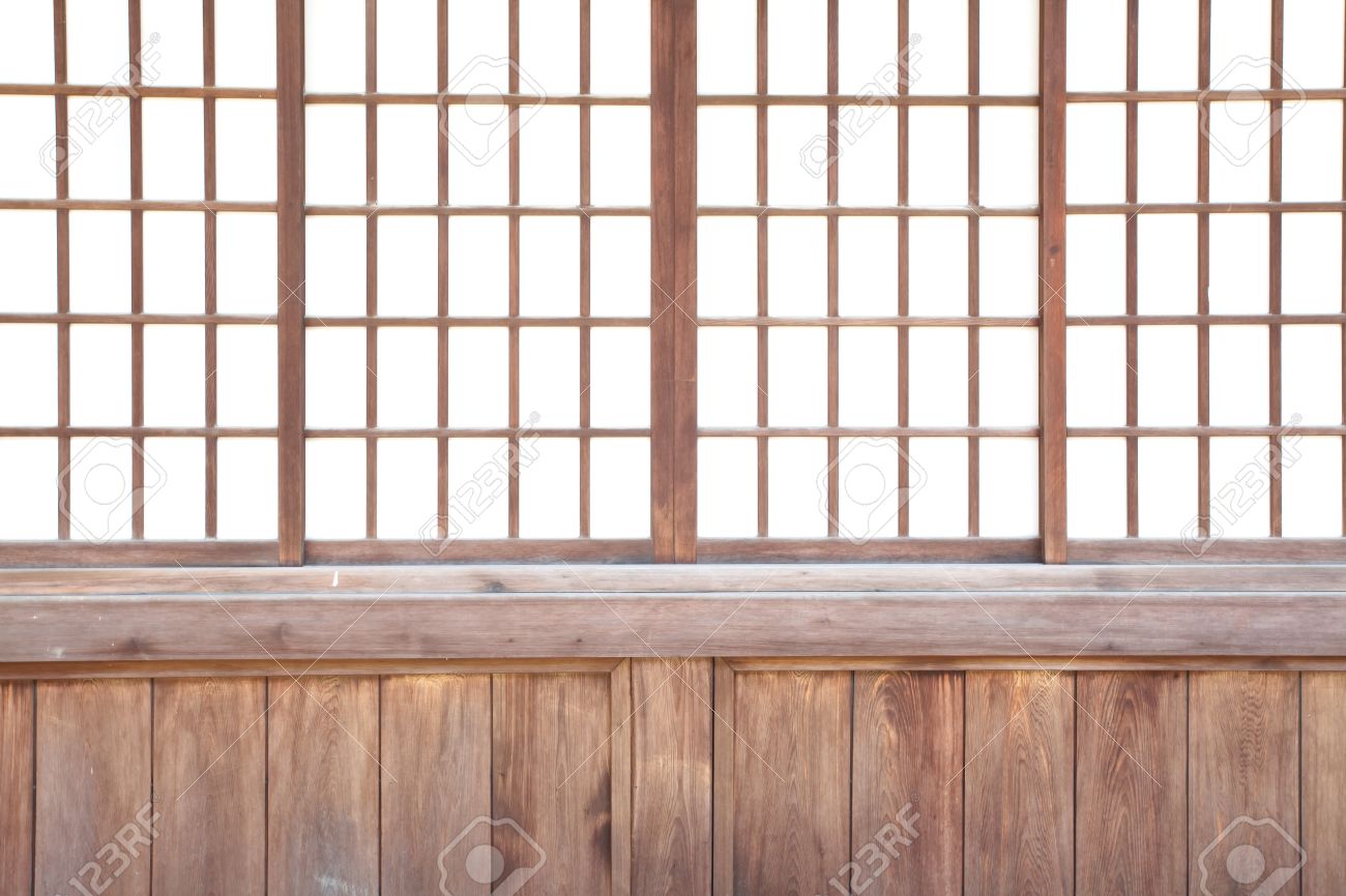 Texture Of Japanese Sliding Paper Door Shoji