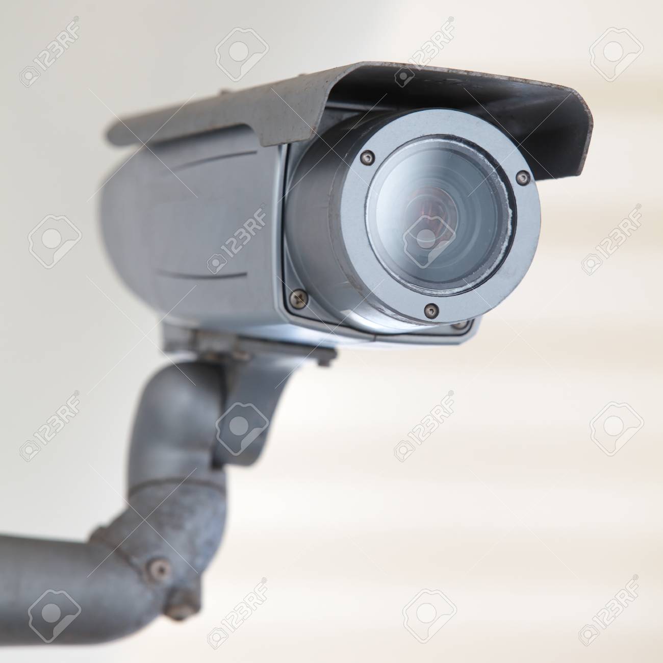 Sistema De Seguridad De La Camara De Video En La Pared Del