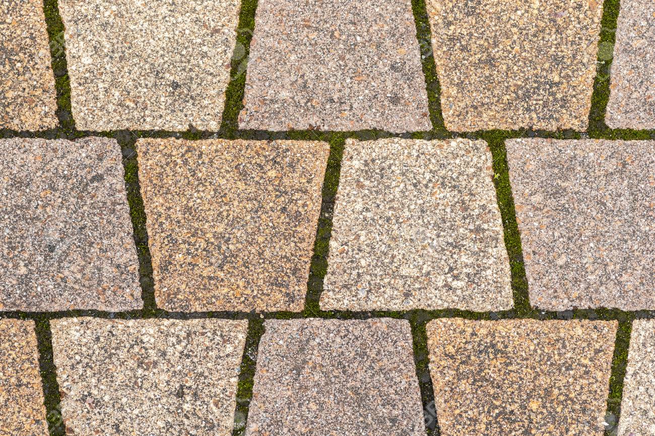Outdoor Stone Block Tile Floor Background Stock Photo Picture And