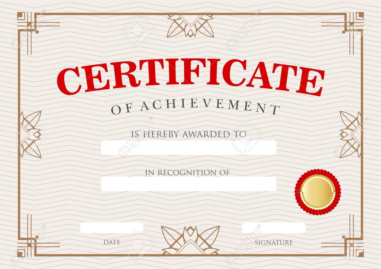 diploma certificate of achievement award winner certificate certificate of achievement award