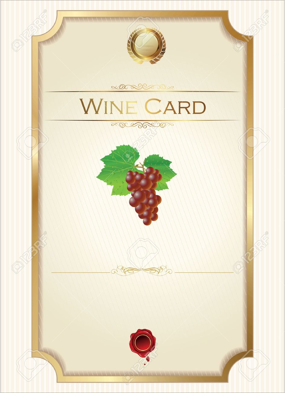 wine menu template with a price list royalty free cliparts vectors