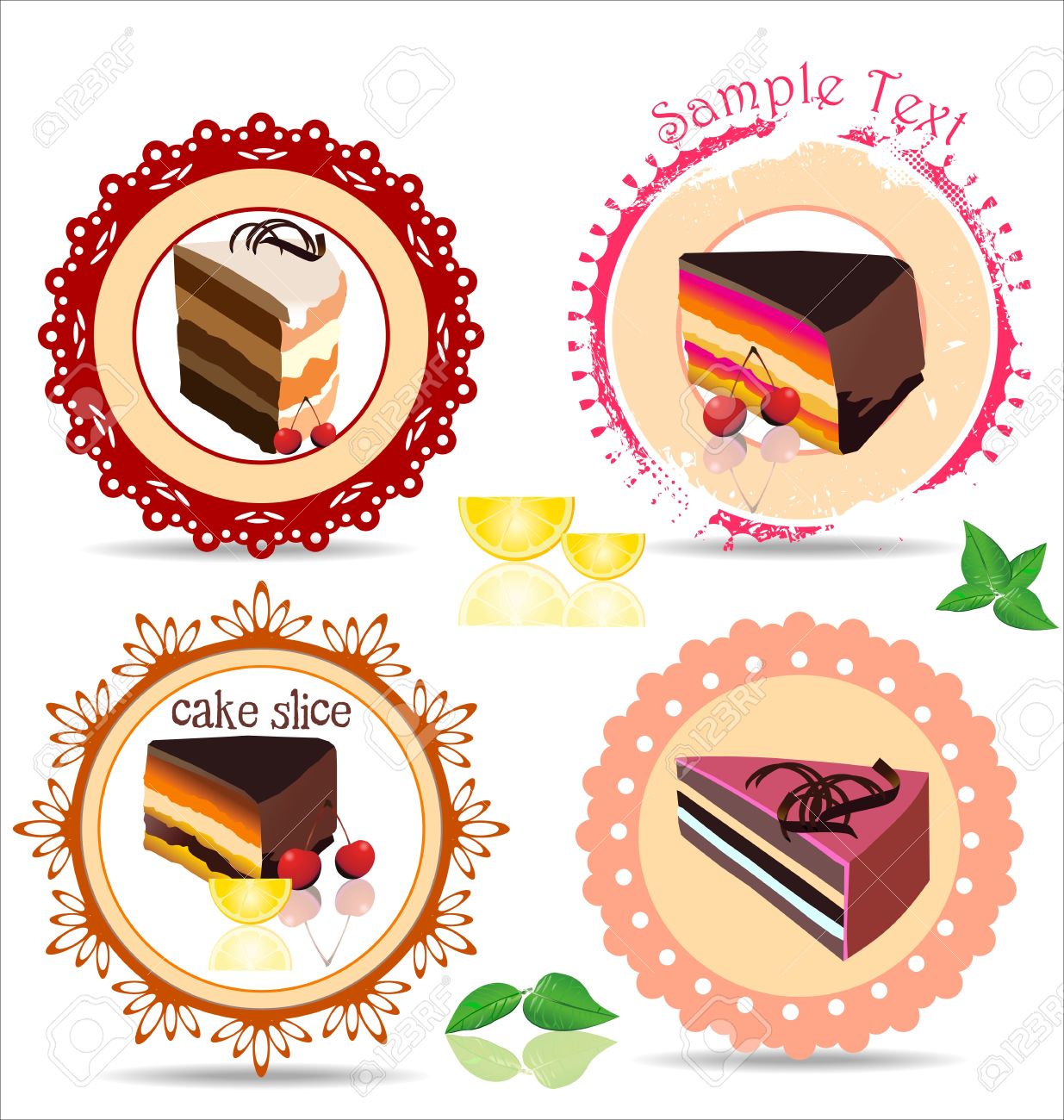 frames with cupcake invitation template royalty free cliparts