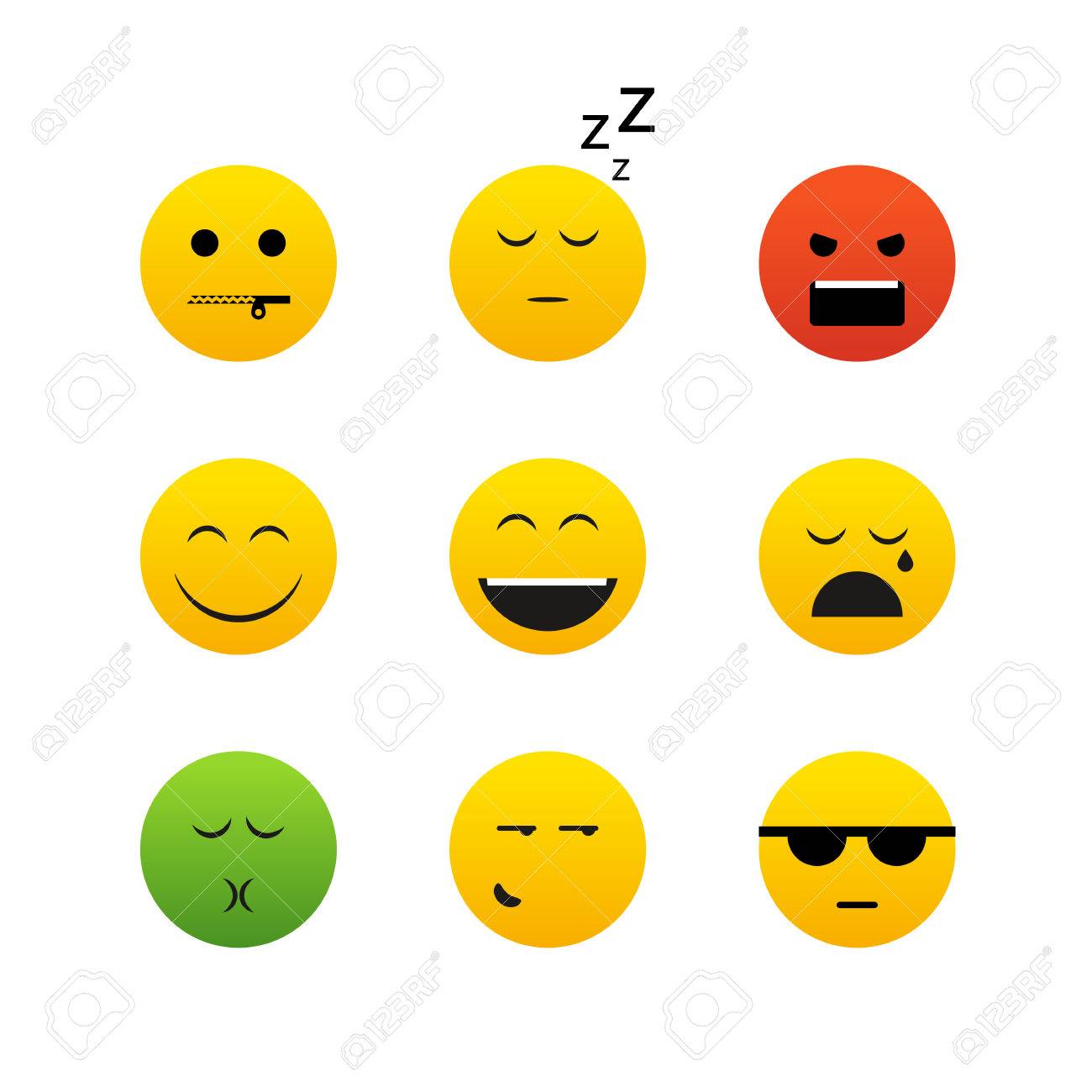 Worksheets Emotion Faces collection of different emotion faces royalty free cliparts vectors stock vector 23649197