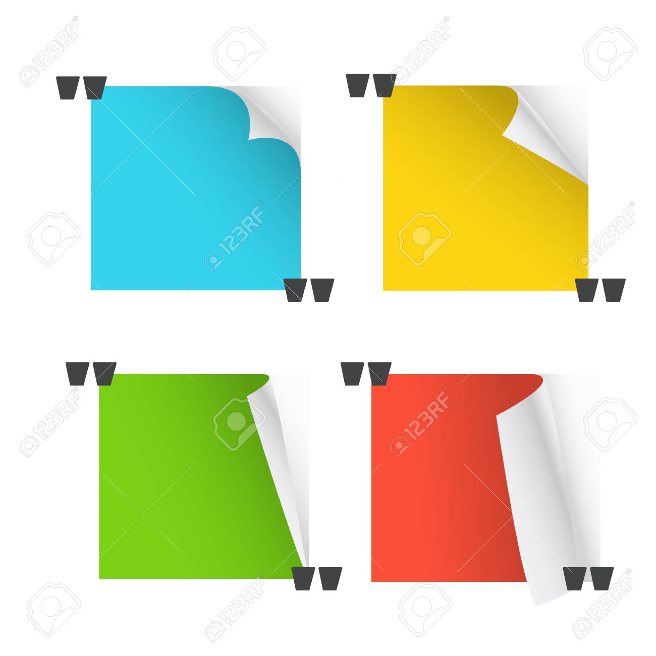 collection of different paper messages blank quoting template quoting template