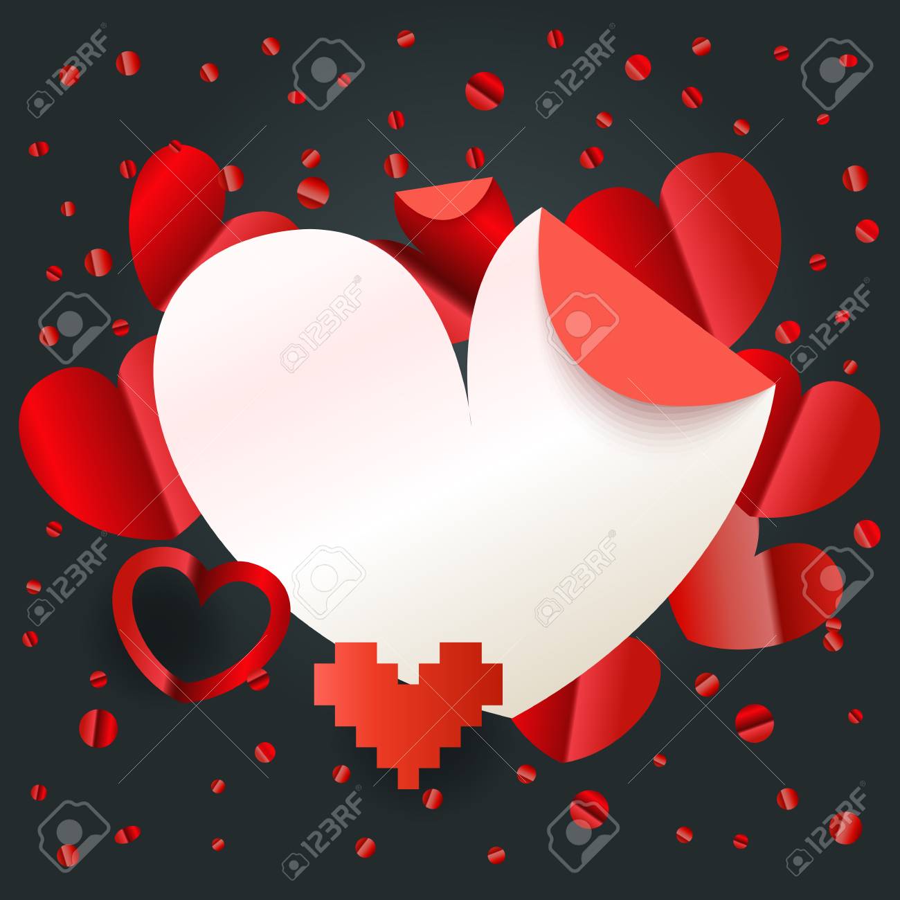 valentines card layout