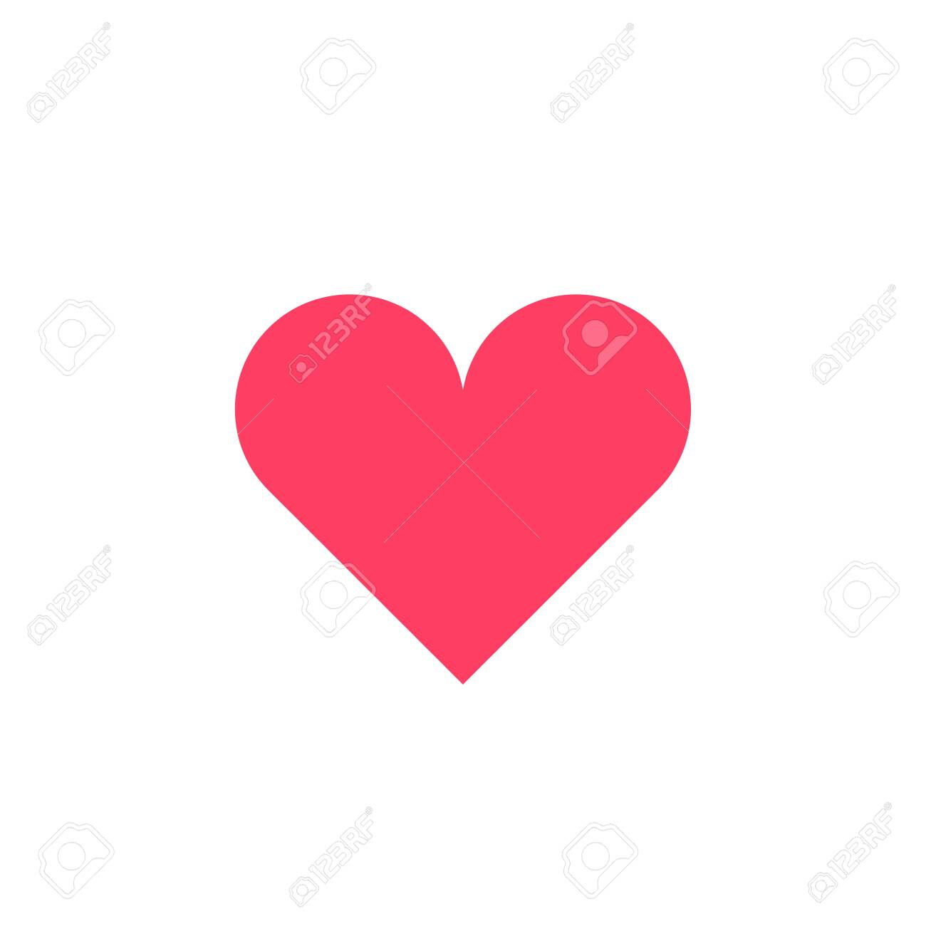 Heart Icons Vector Shape On White 免版税剪贴画，向量插图和库存图片. Image 133658140, image size:1300x1300