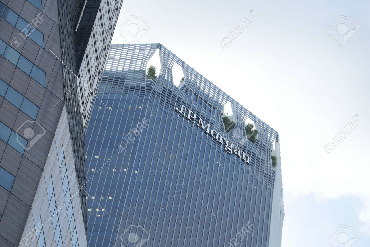 Singapore 1 June 2022. J.P Morgan Bank Logo On Financial Building Stock  Photo, Picture and Royalty Free Image. Image 189807618.