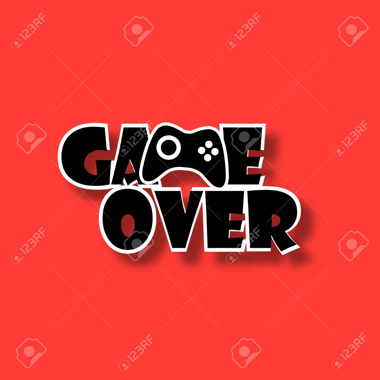 Text Game Over Royalty Free Cliparts Vectors And Stock Illustration Image