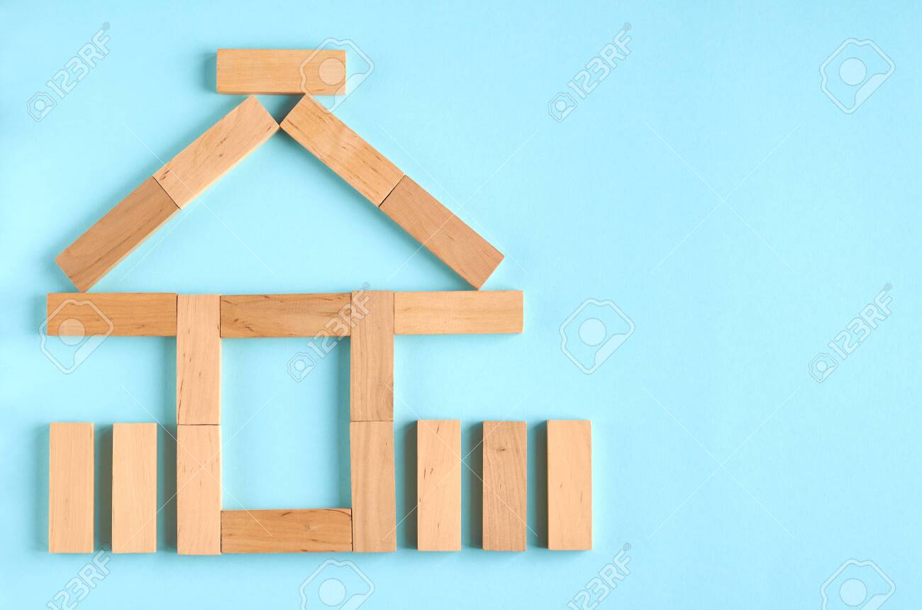 flat wooden blocks