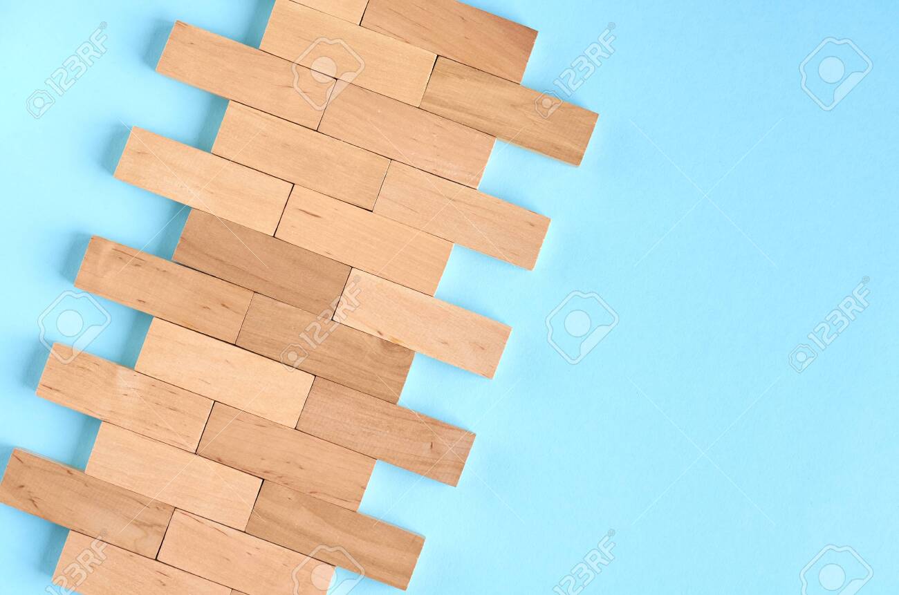 flat wooden blocks