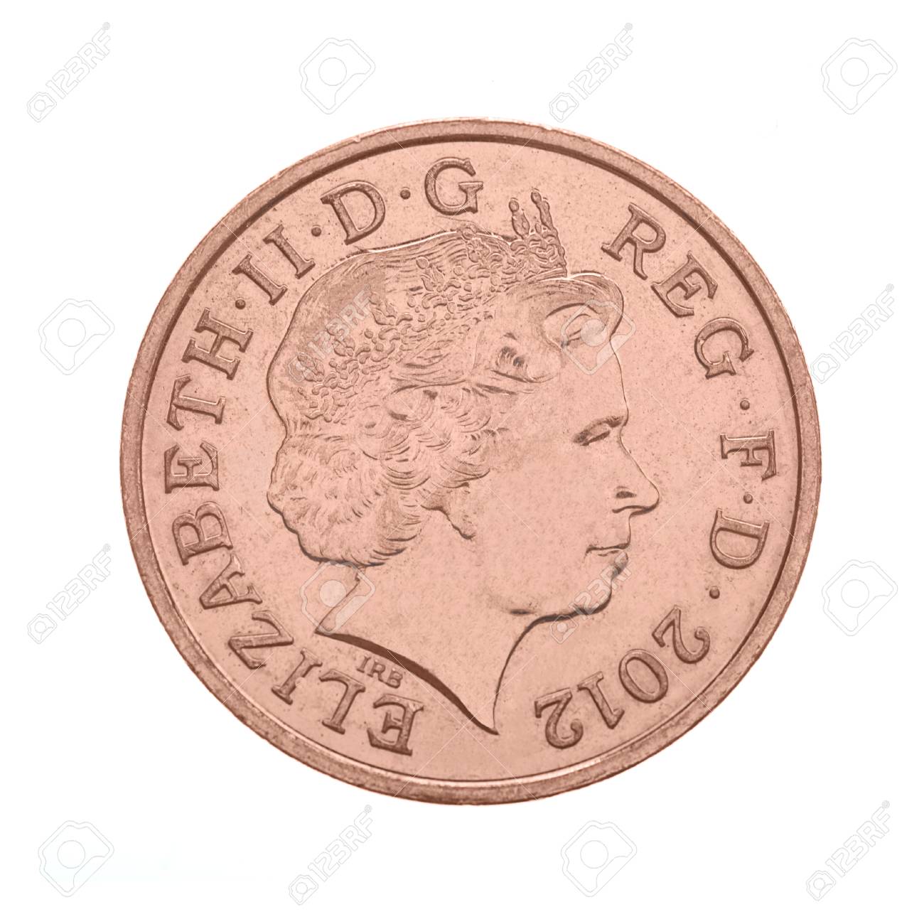 British One Penny Coin Obverse Showing Queen Elizabeth The Second Stock Photo Picture And Royalty Free Image Image 50658660