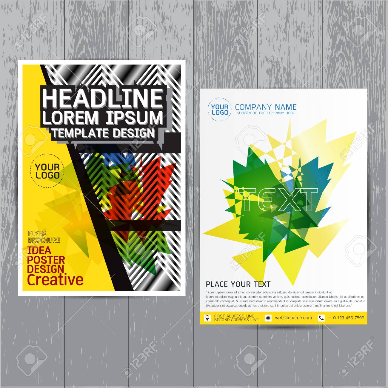 broschüre flyer layout im a4 format blau jahresbericht design flyer format