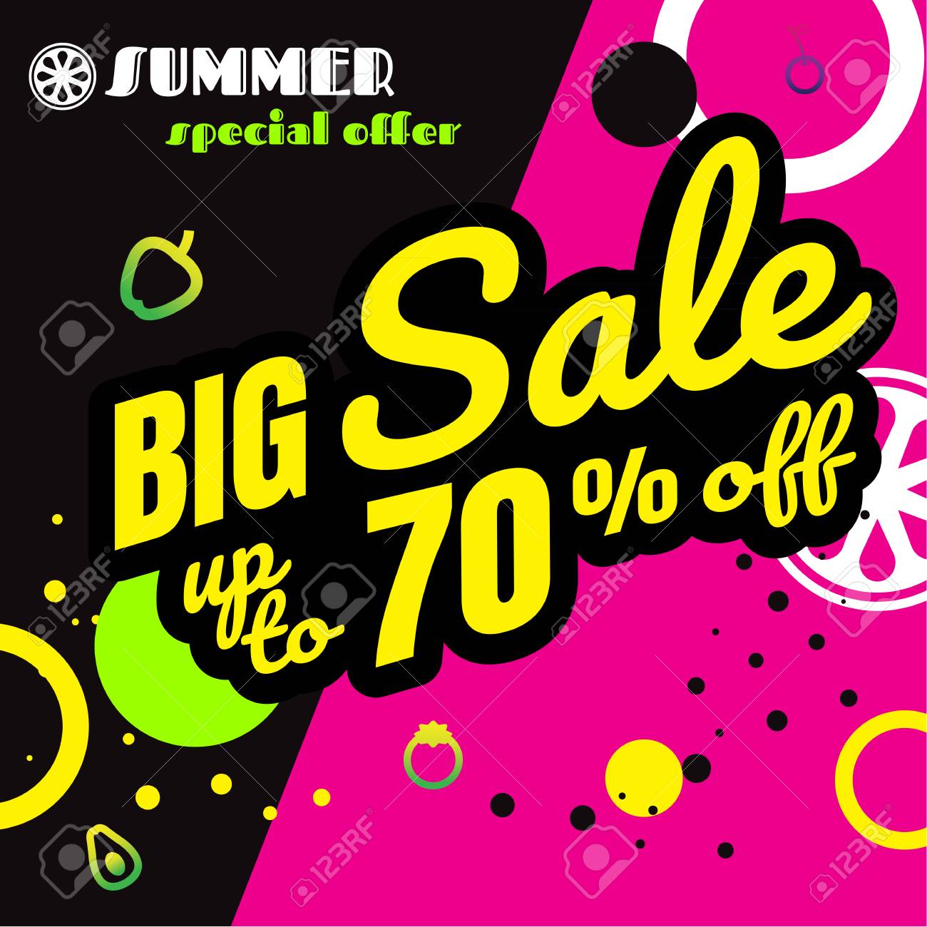 summer sale template banner