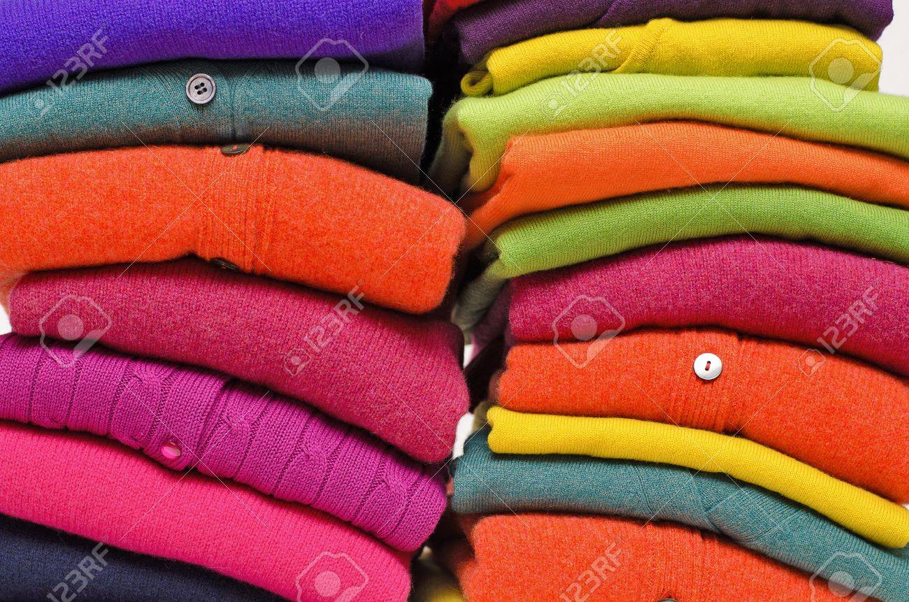 bright colored cardigans