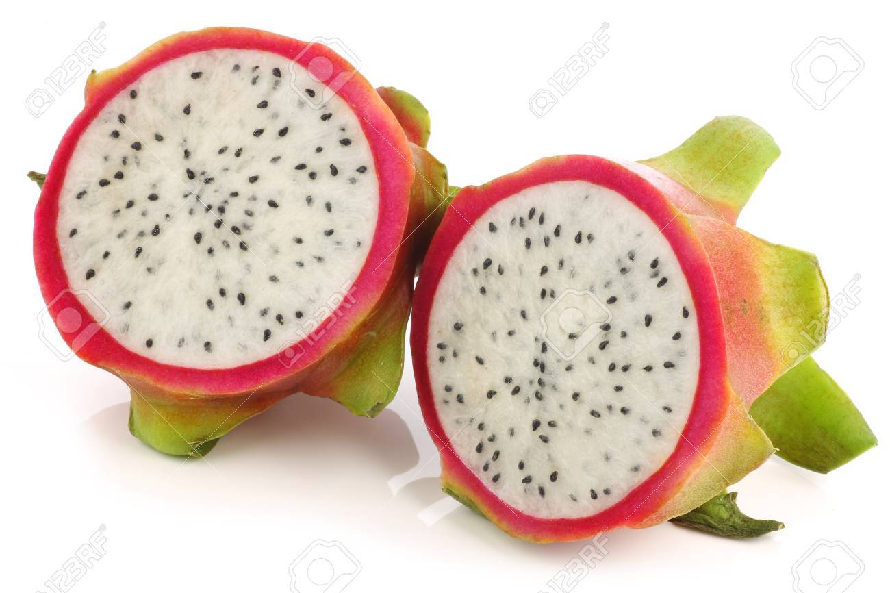 fresh pitaya fruit hylocereus undatus on a white background Stock Photo fresh pitaya fruit Hylocereus undatus on a white background Stock Photo - 15106350