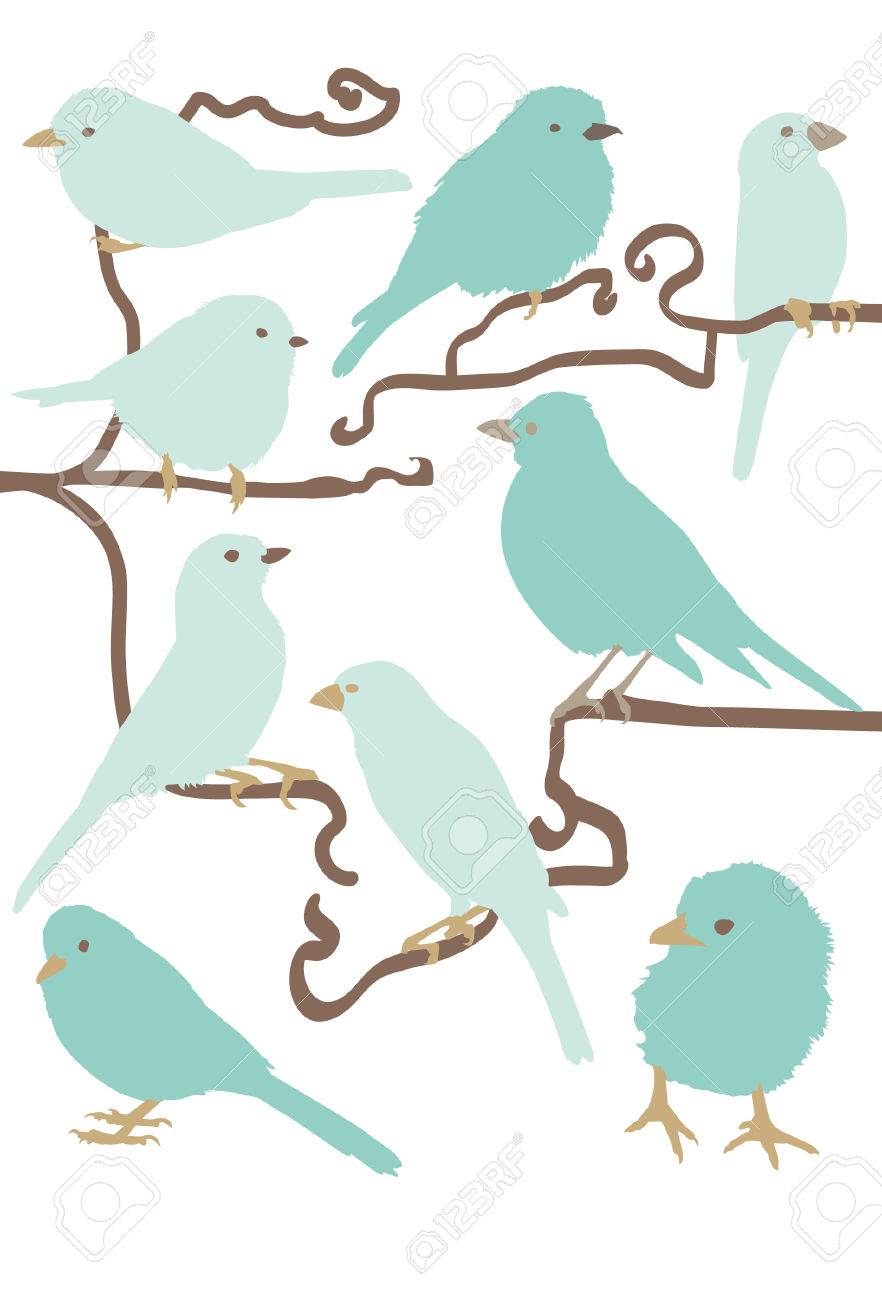 Simple Bird Illustrations Royalty Free Cliparts Vectors And Stock Illustration Image