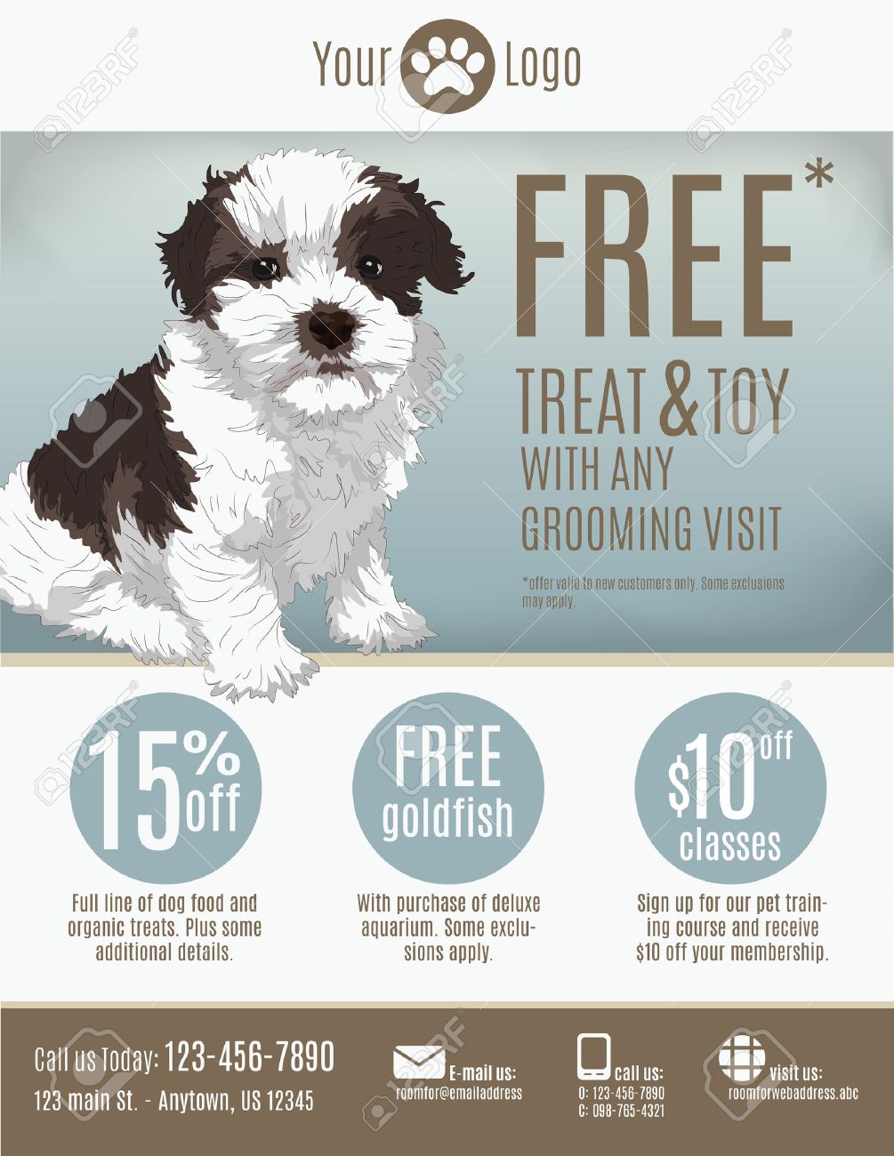 Flyer Vorlage Für Eine Tierhandlung Oder Pistenfahrzeug Mit Rabatt With Dog Grooming Flyers Template Flyer Vorlage Für Eine Tierhandlung Oder Pistenfahrzeug Mit Rabatt With Dog Grooming Flyers Template