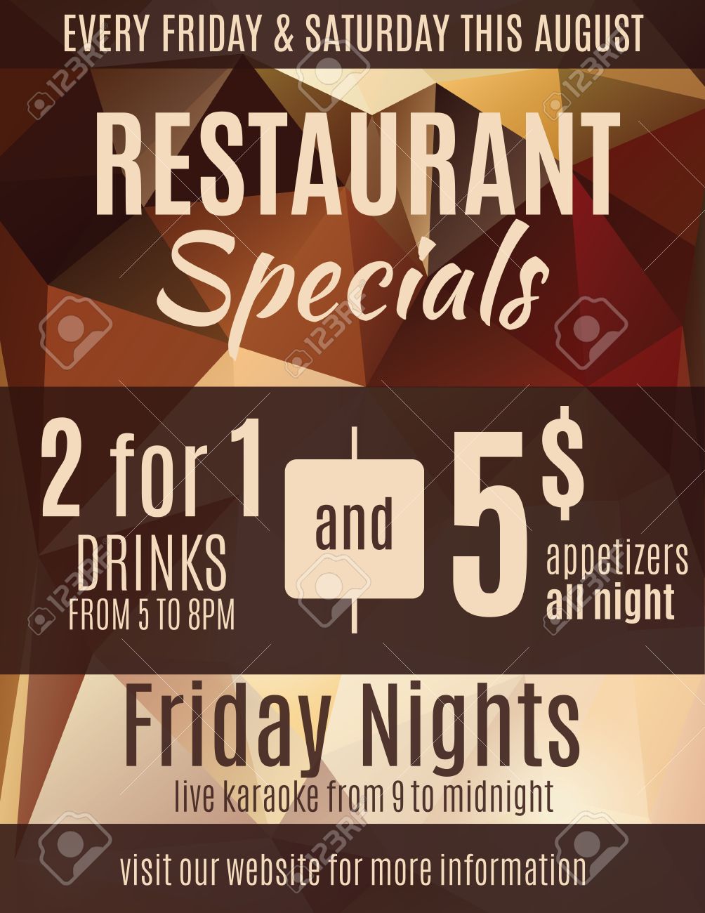 fun restaurant flyer advertisement design template with coupons flyers with coupons templates