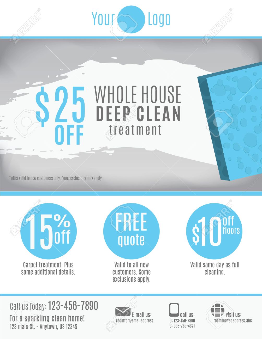 house cleaning flyers templates free
