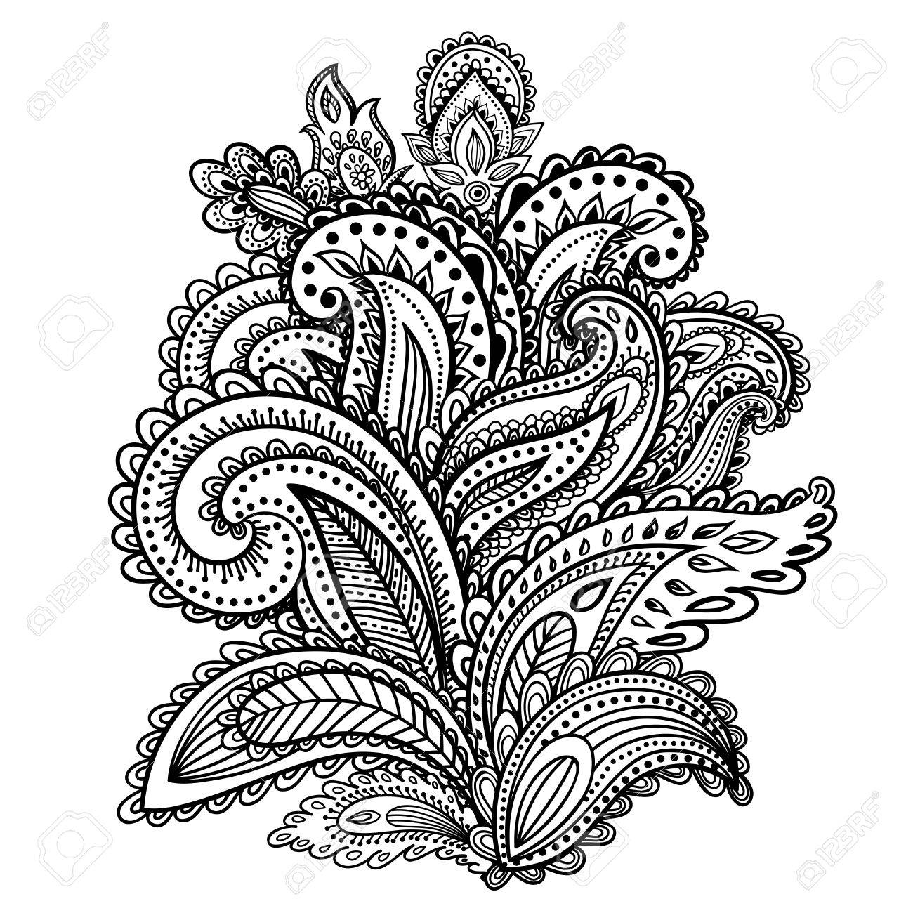 Schone Indische Paisley Ornament Fur Ihr Unternehmen Lizenzfrei Nutzbare Vektorgrafiken Clip Arts Illustrationen Image