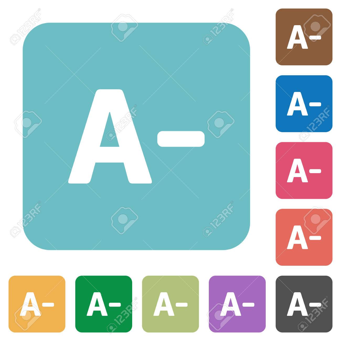 flat decrease font size icons on rounded square color backgrounds how to decrease the size of a picture