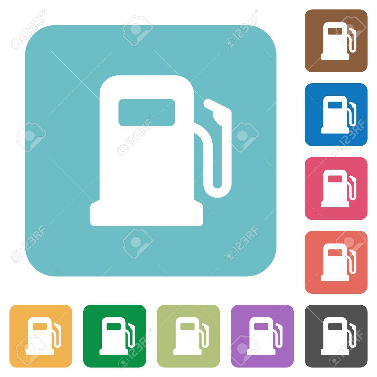 ガソリン スタンド ホワイト フラット アイコン色に丸みを帯びた正方形の背景のイラスト素材 ベクタ Image ガソリン スタンド ホワイト フラット アイコン色に丸みを帯びた正方形の背景のイラスト素材 ベクタ Image