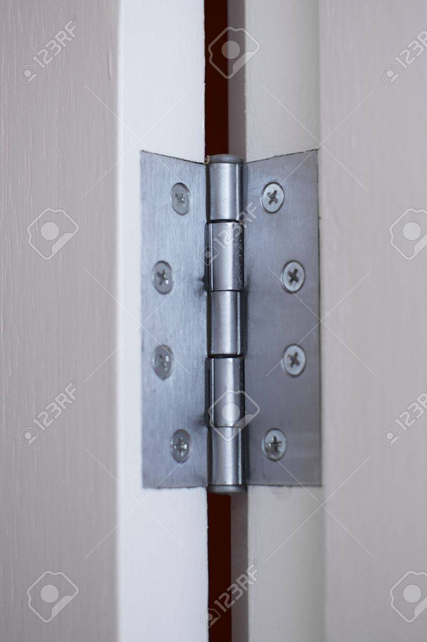 metal butt hinge on