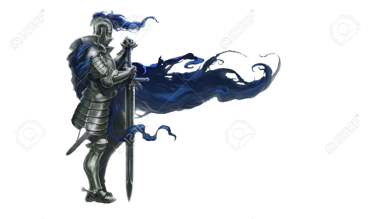illustration of medieval knight