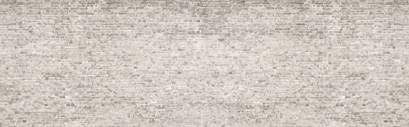 White wash old brick wall panorama. - 83799931 White wash old brick wall panorama. - 83799931