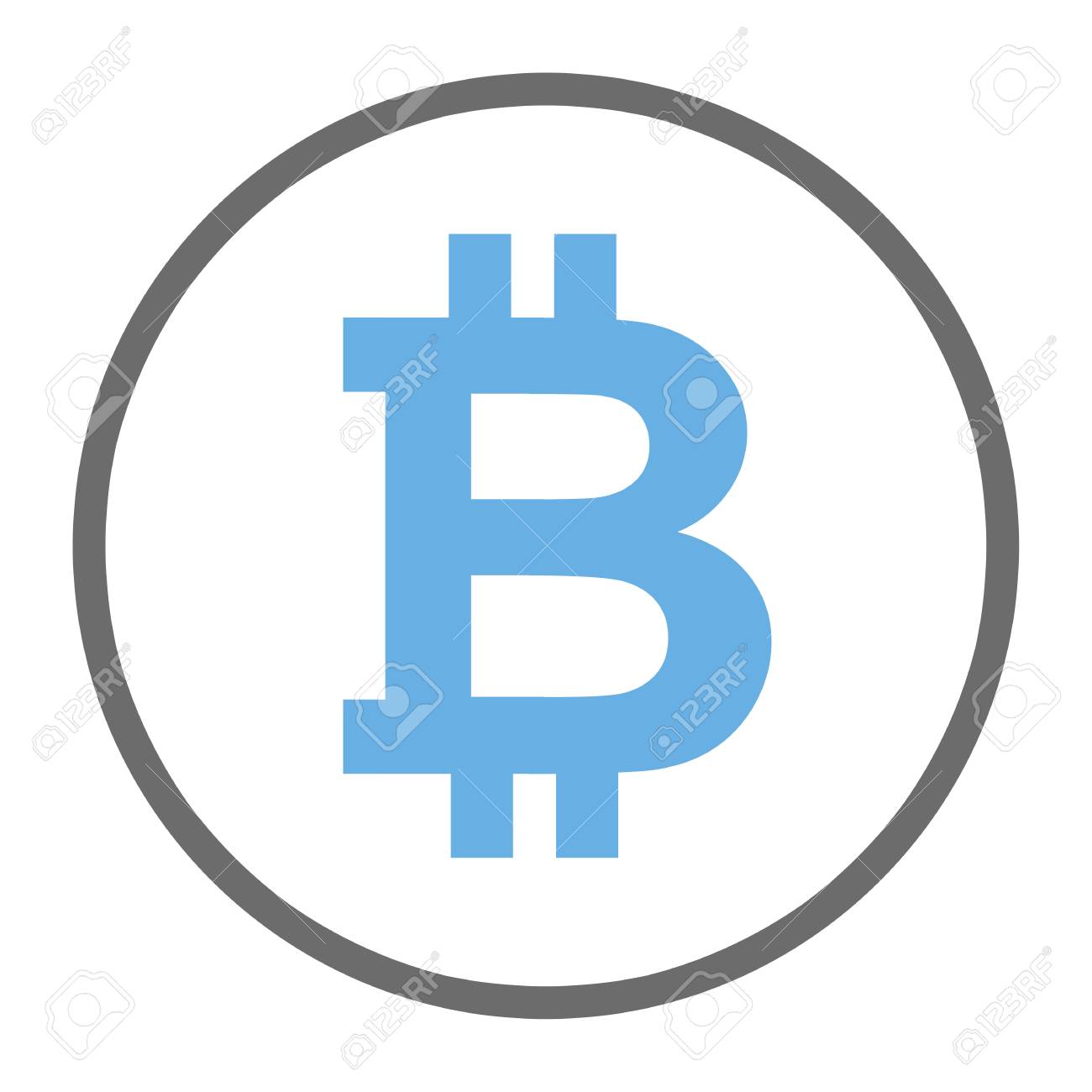 Bitcoin Symbol Sign For Digital Currency. Cryptocurrency To Use For Buttons  Or Websites. Security Concept And Blue Bitcoin Illustration. Stock Photo,  Picture and Royalty Free Image. Image 91554445.