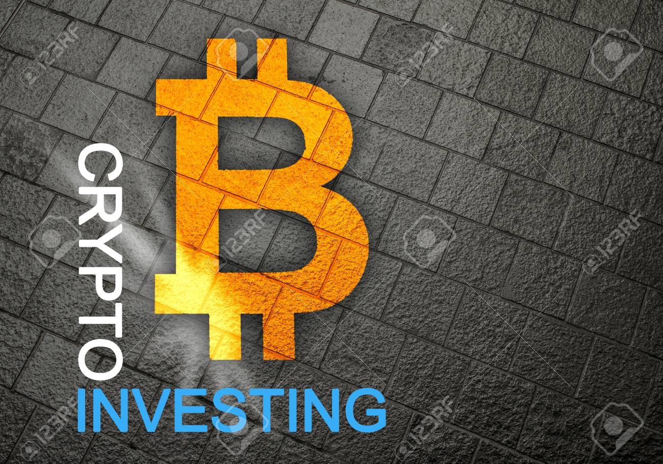 Crypto Investing Into Bitcoin And Altcoins For Business Profits And Gains. BTC  Logo On Dark Background For Online Investment Concept. Stock Photo, Picture  and Royalty Free Image. Image 100732864.