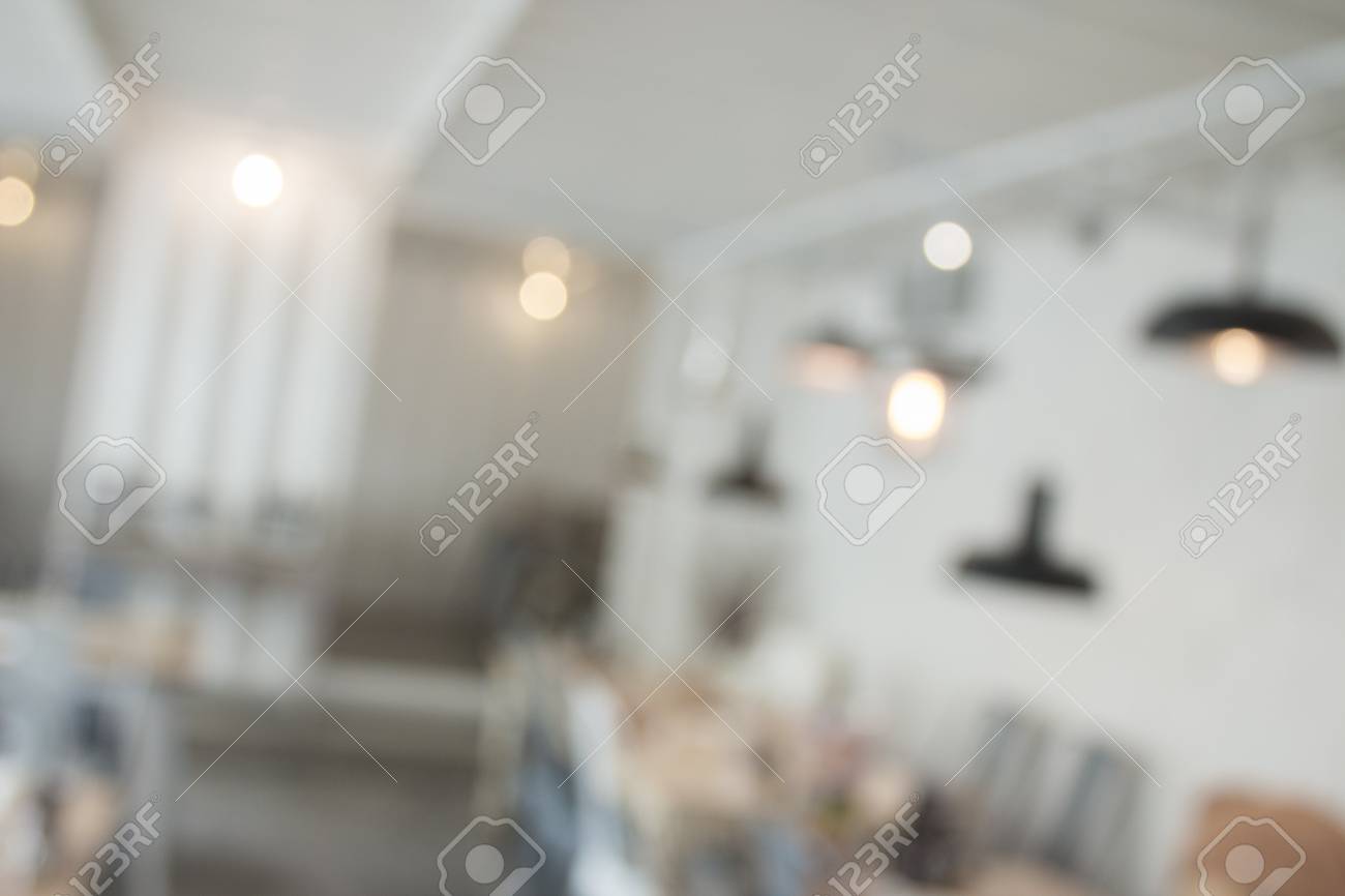 blurred interior design with