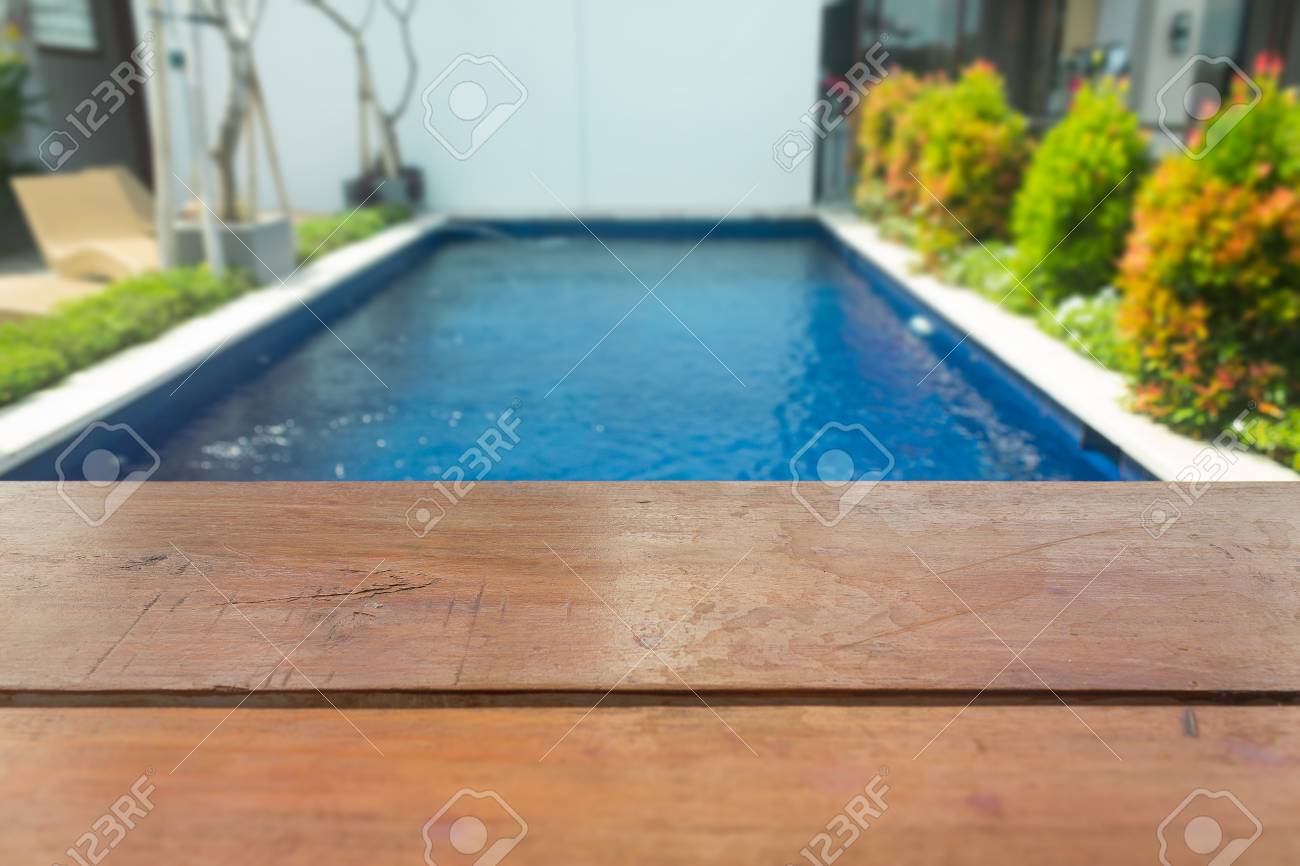 luxury pool setting with