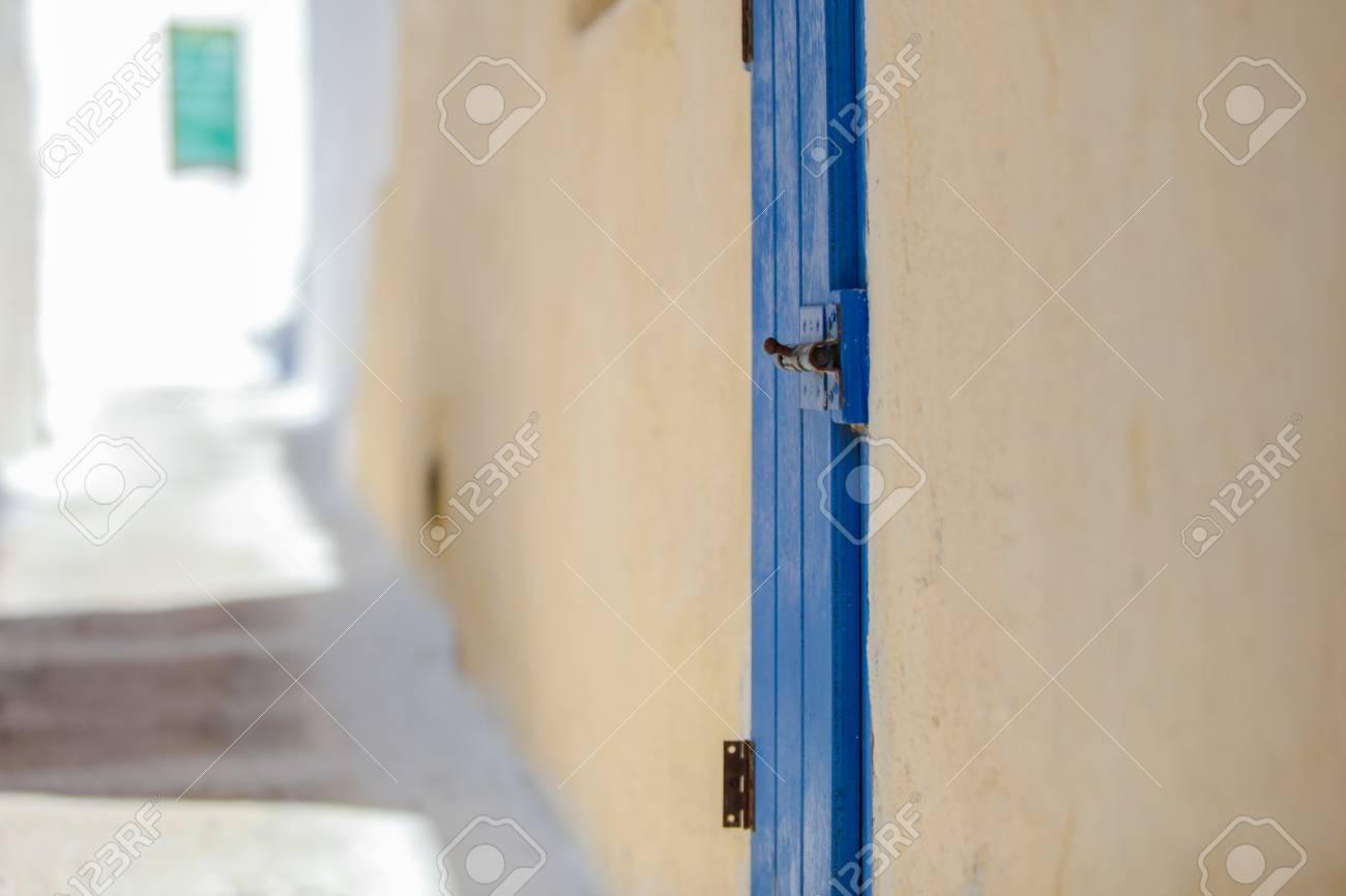 Altes Haus Und Strasse Bei Emporio Dorf Der Insel Santorini In