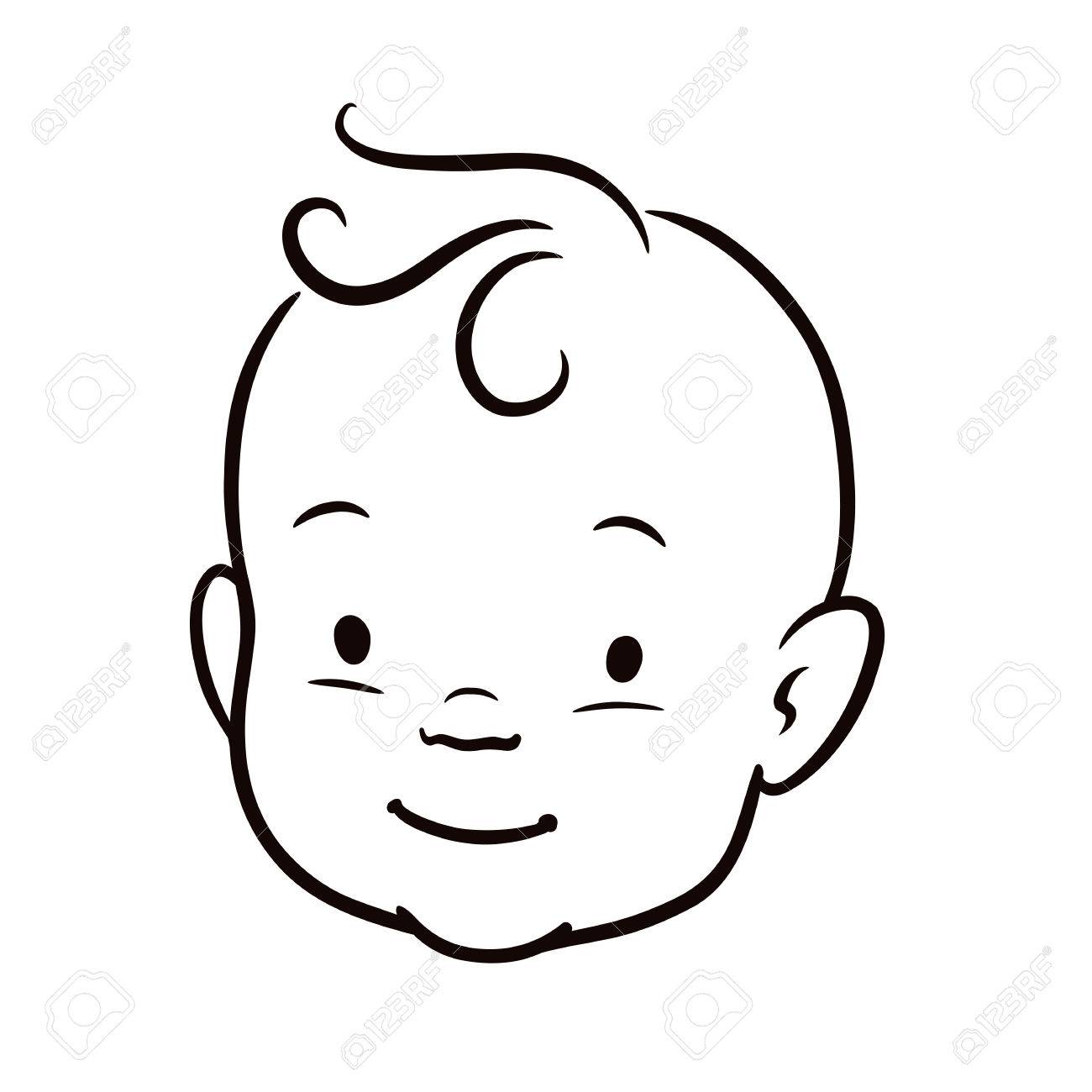 Illustration De Dessin Anime De Vecteur De Ligne Simple Noir Et Blanc D Un Visage De Bebe Souriant Dessin A La Main Stylo Et Encre Clip Art Libres De Droits Vecteurs Et Illustration De Dessin Anime De Vecteur De Ligne Simple Noir Et Blanc D Un Visage De Bebe Souriant Dessin A La Main Stylo Et Encre Clip Art Libres De Droits Vecteurs Et