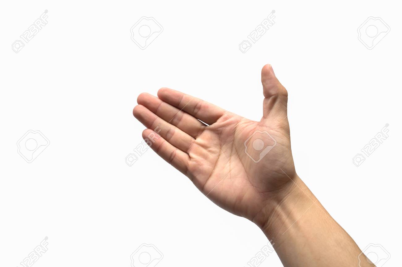 手を振ることができるように手を差し伸べるです の写真素材 画像素材 Image