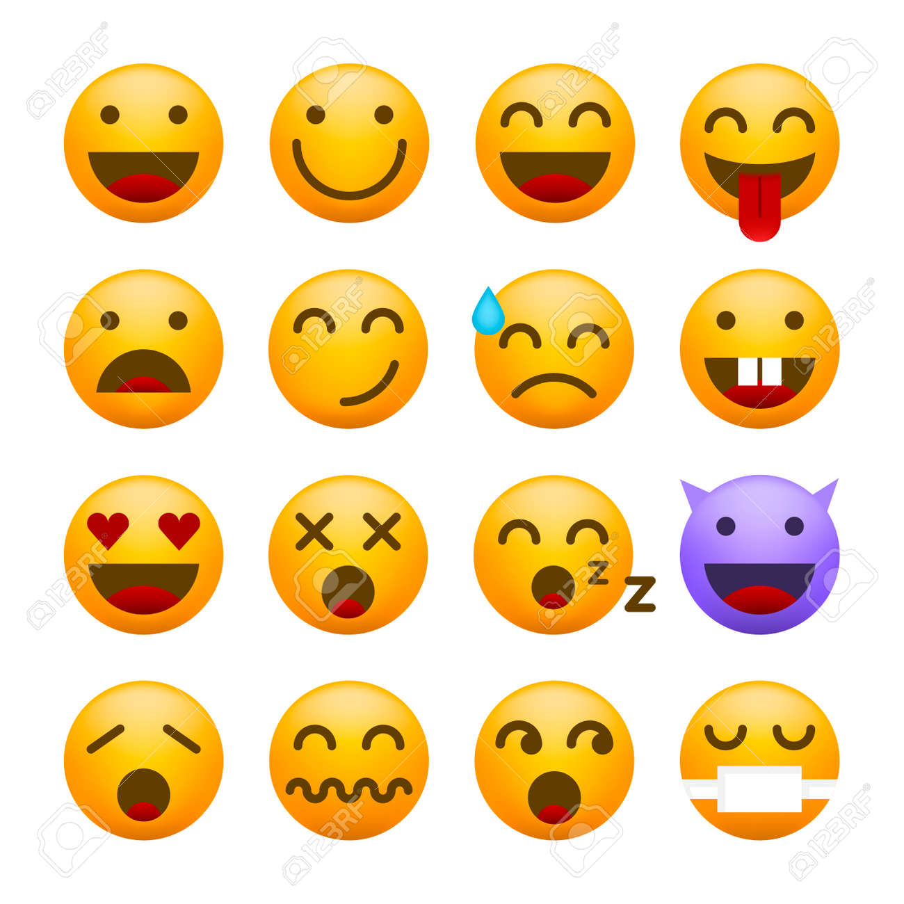 Cute High Quality Emoticon on White Background for your Design . Isolated Vector Illustration - 166853777 Cute High Quality Emoticon on White Background for your Design . Isolated Vector Illustration - 166853777